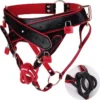 Leather Male Chastity Device Harness,Male Chastity Harness with Anal Plug Ring,chastity Belt with Micro Chastity Cage Men