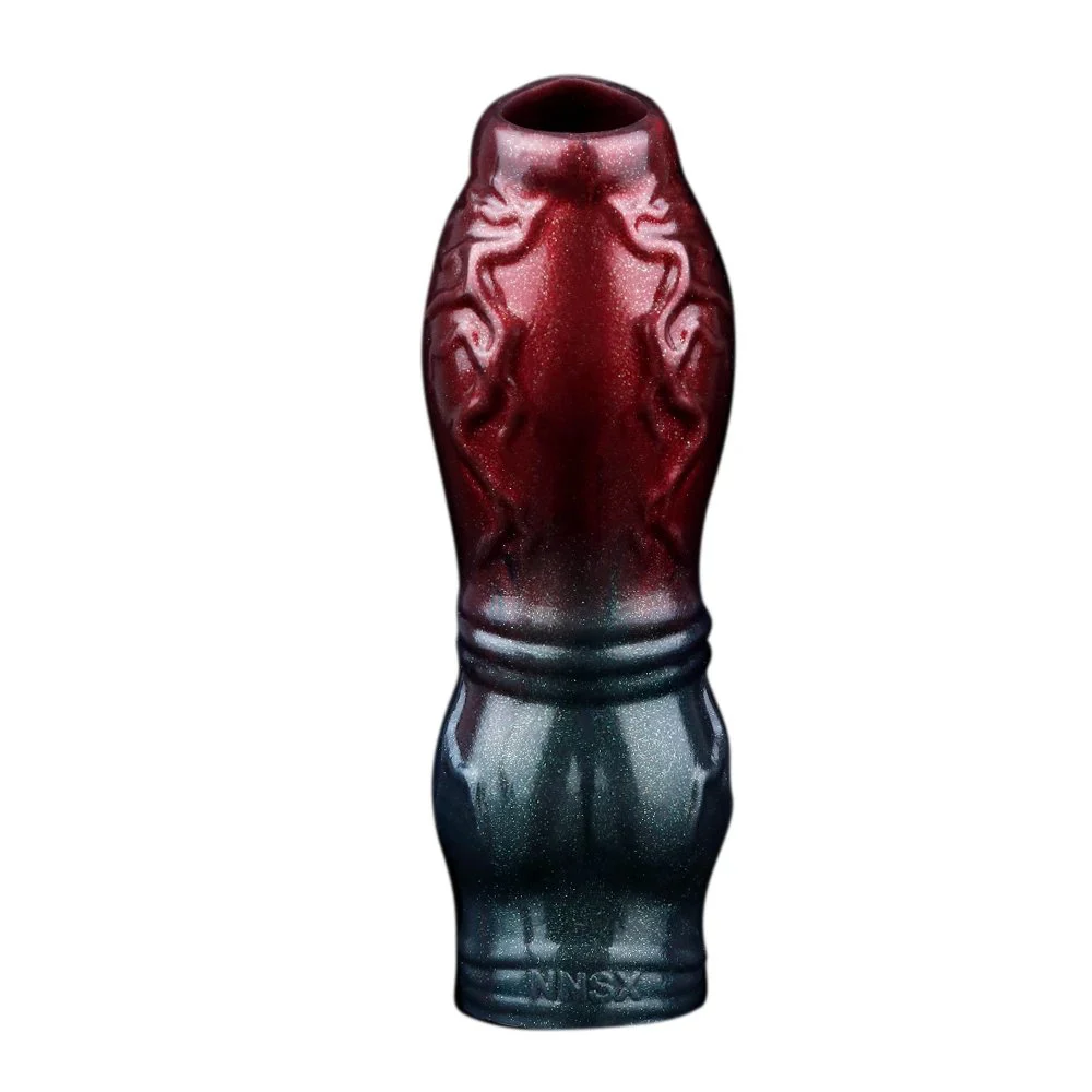Monster Penis Sleeve Black Warrior Enlarged Open Penis Condom Penis Enlargement Male Soft Dildo Condom Extender Sex Toys