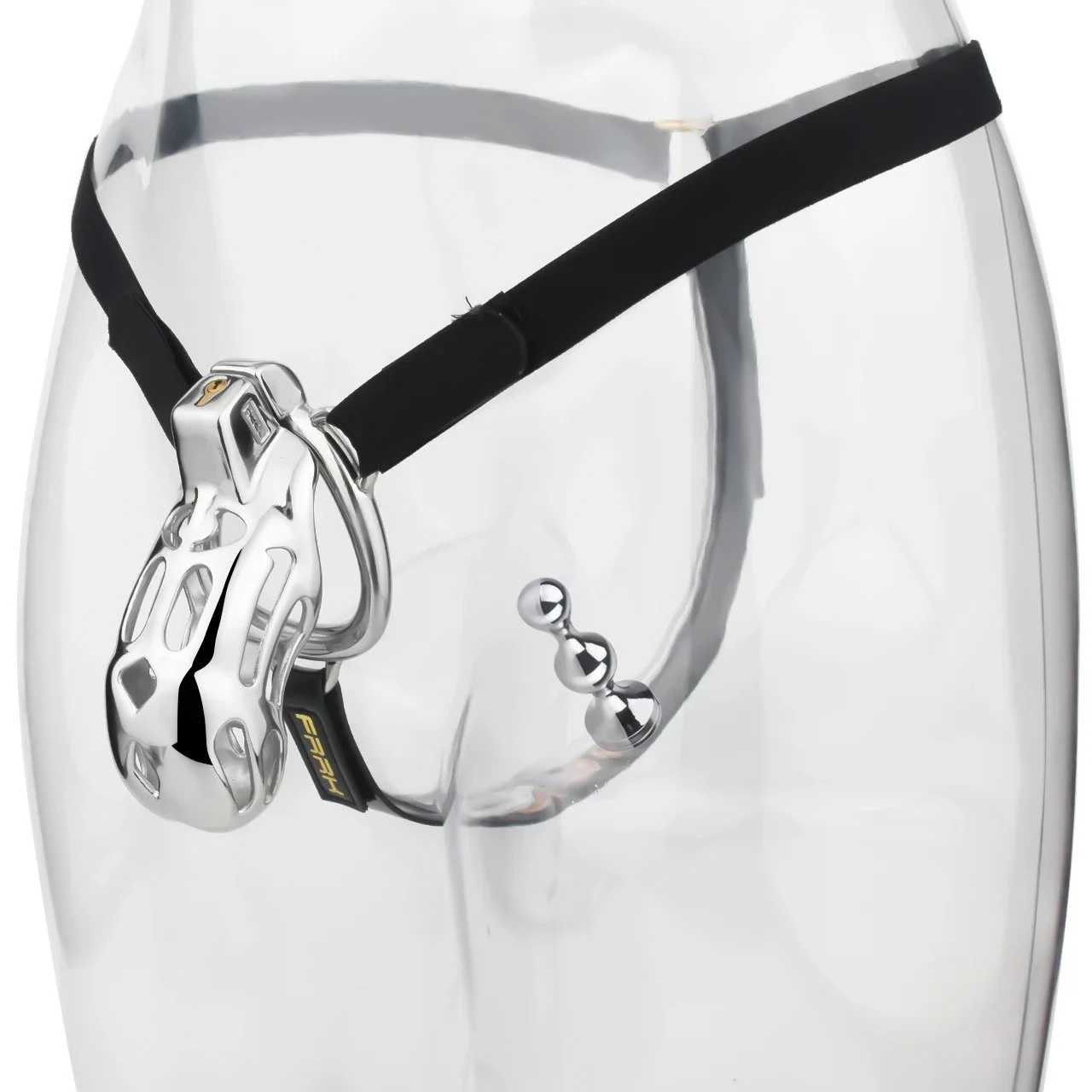 Long Chastity Cage Device Penis Cage Butt Plug Male Leather Wear Flirting Metal Chastity Cage Sex Toys