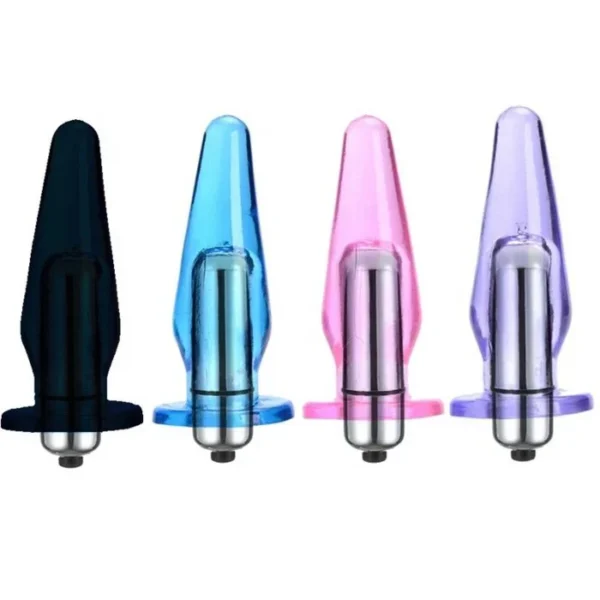 Female Anal Plug with Vibrating Finger Butt Plug Sex Toys for Stimulator
