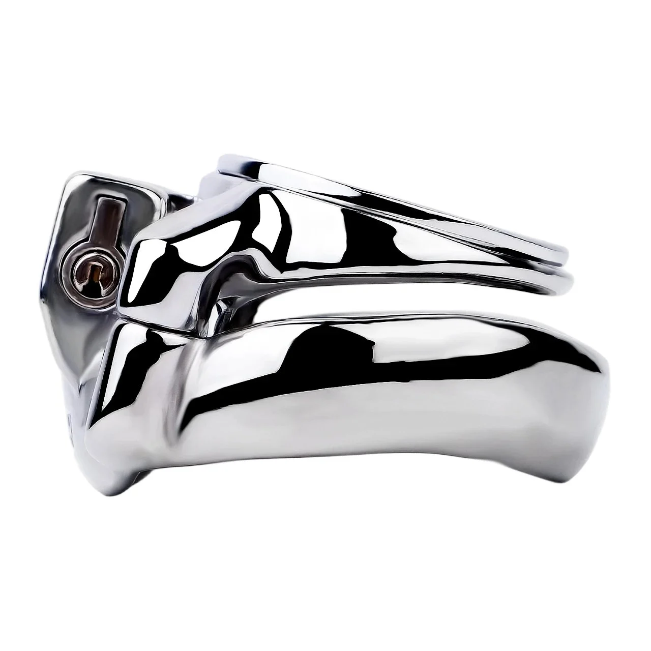 Male Bondage Belt Fixed Chastity Cage Stainless Steel Male Penis Chastity Lock for Bdsm