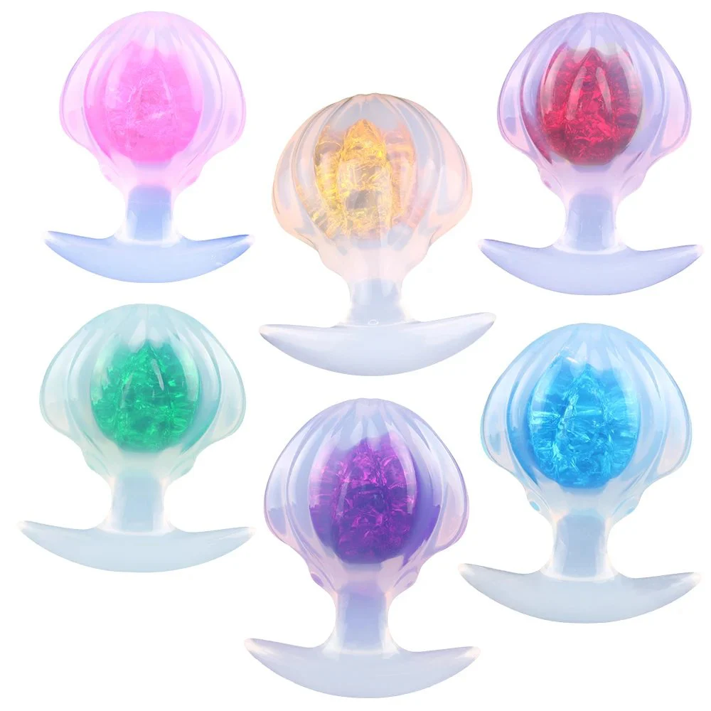 Soft Jellyfish-Inspired Anal Plug for Male Transparent Silicone G-Spot Toy with Ejaculation Delay