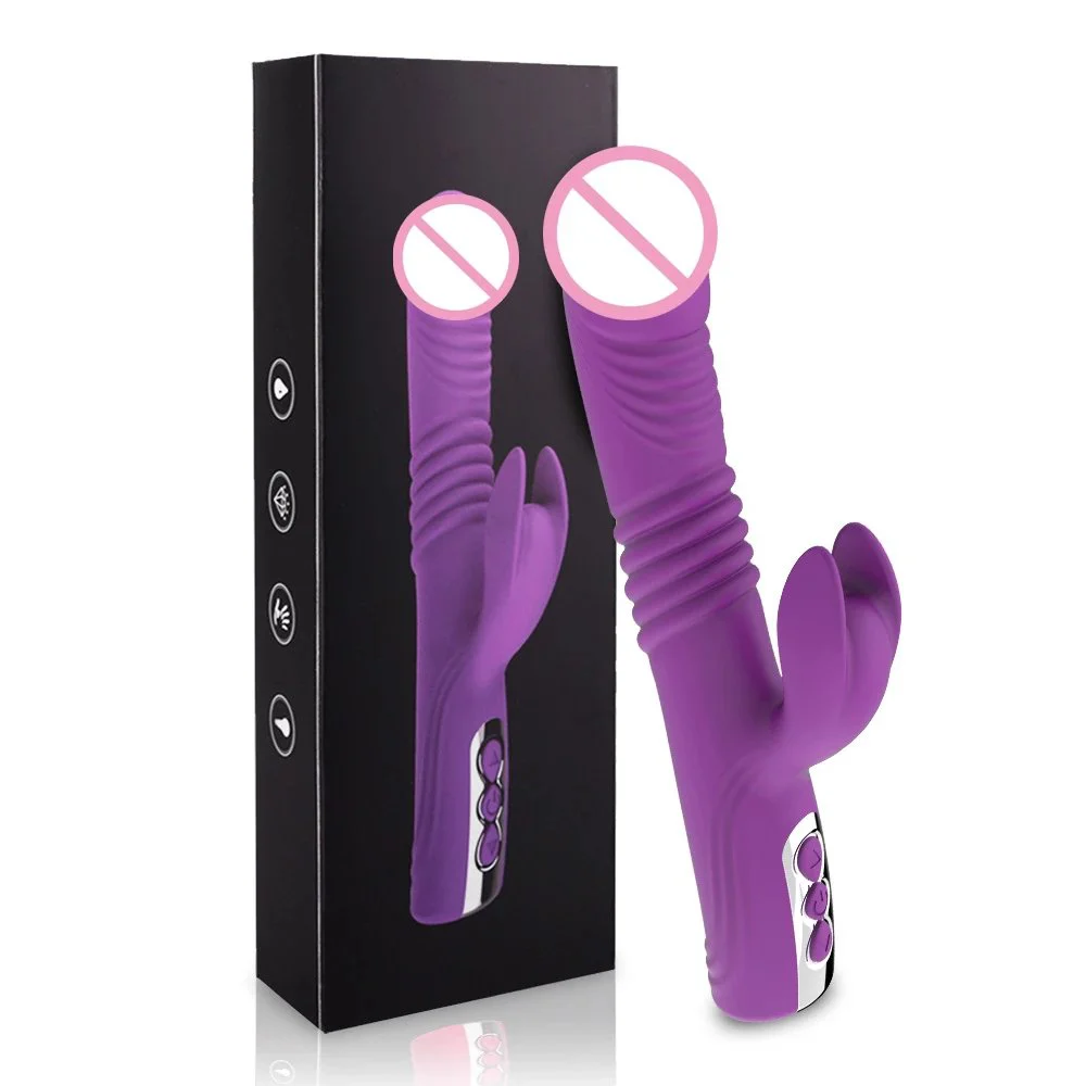 8 Modes Thrusting Vibrator 5 Frequency Vibrating Massager Women Telescopic Sex Toy Rabbit Vibrators