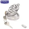 Male Chastity Cage With Stealth Lock Horse Eye Urethral Catheter Dilator Penis Plug Urethra Catheter Device 304 Steel Cock Rings