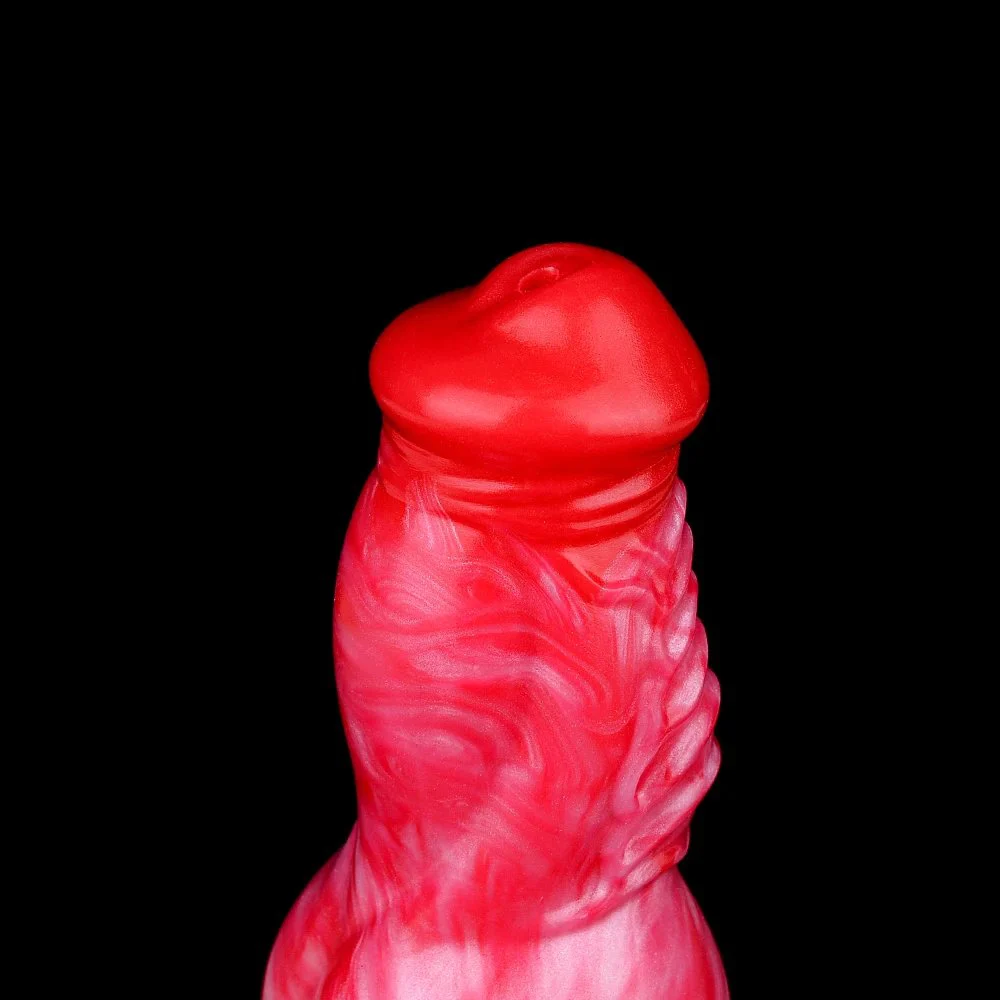 7.8 Inch Silicone Dog Knot Inflatable Squirting Dildo Adult Flirting Orgasm Anal Plug Sex Toy