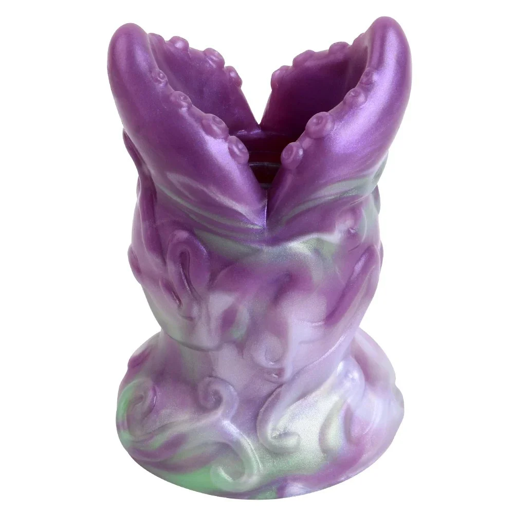 Soft Silicone Flirting Hollow Anal Plug Dilator Peep Vagina Enema Irrigation Sex Toys for Men and Women