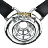 Male Chastity Lock Cage Slave Sexual Cock Cage with Dark Lock & Belt Bondage Negative Penis Cage Sex Toys for Couples