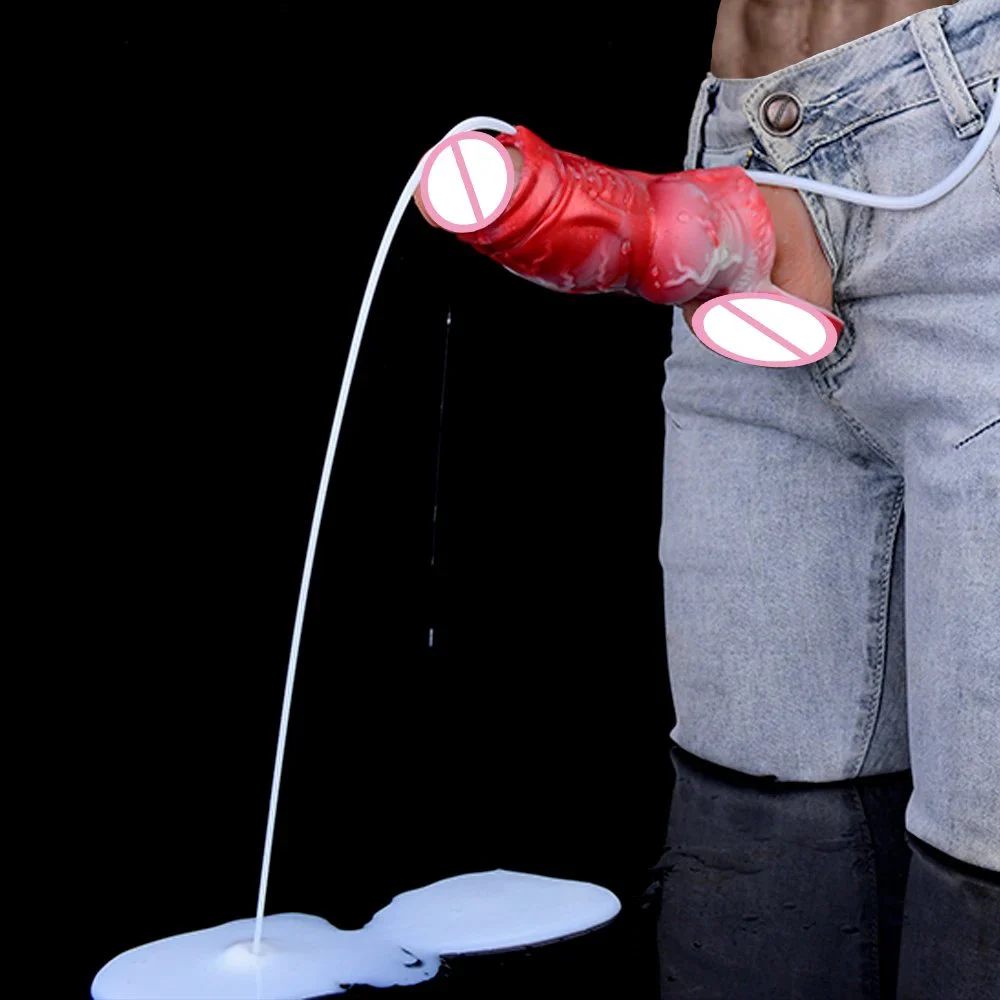 Fantasy Penis Sleeve, Penis Sheath, Cock Sleeve, Enlarger Girth Cock Wearable Demon Dick Silicone Adult Sex Toy for Male