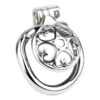Male Mini Chastity Cage Stainless Steel Chastity Device Penis Cage Cock Ring With Lock Sex Toys for Men Sissy