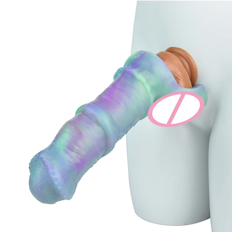 Flexible Realistic Silicone Dildo With Suction Cup Female Masturbating Tools Vagina Hands Free Male Masturbator