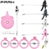 Male Penis Chastity Cage with Built-in Silicone Catheter Male Chastity Cage Four Colors and Four Sizes to Choose From