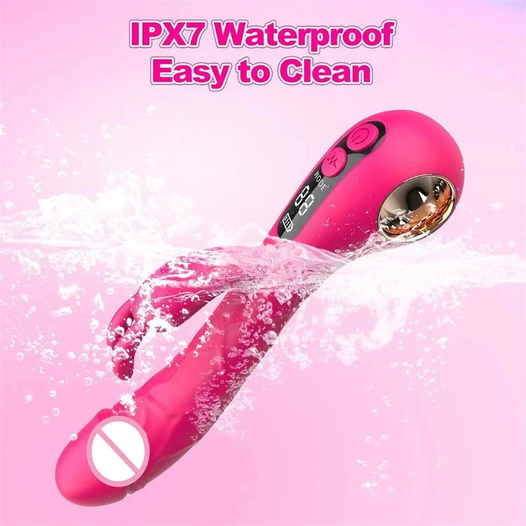 9 Modes Display Screen Clitoral Stimulator Rechargeable Rabbit Vibrator Sex Toy for Women