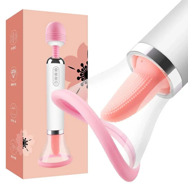 Clitoris Stimulate Dildo Licking Sucking Tongue Sex Toys Vibrator
