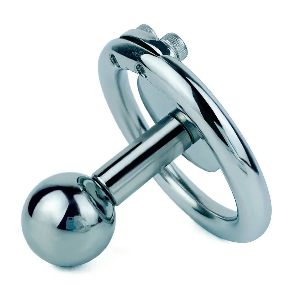 Male Chastity Lock Removable Replaceable Negative Electrode Lock Ring Sex Toys Stainless Steel Chastity Device