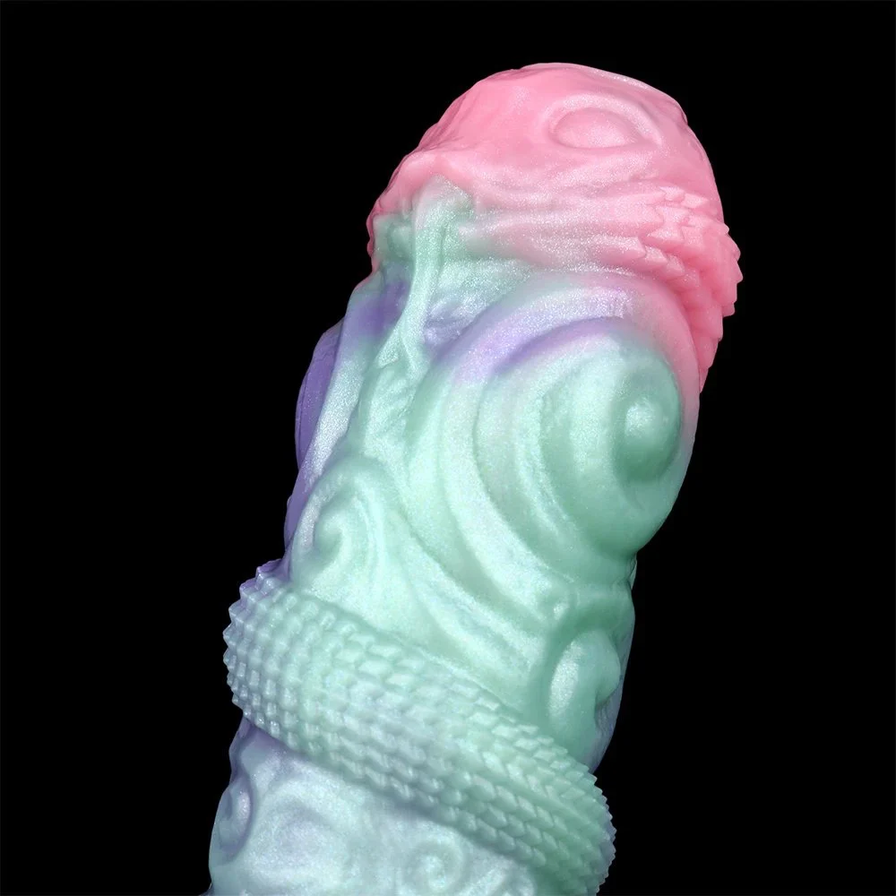 Galactic Charm Lurking Crown Male Penis Extender Effective Enlargement Safe Silicone Opening Design Dildo Cover