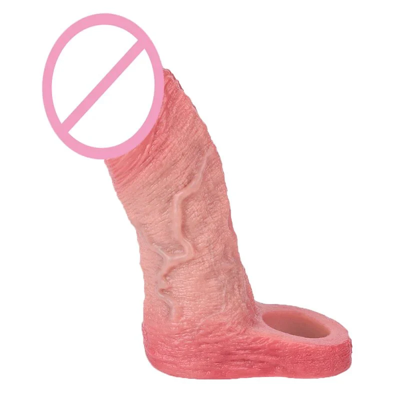Multi-Types Closed Head Lifelike Glans Penis Sleeve Silicone Super Soft Adult Men Cock Ring Dick Extender Sex Toys for Men