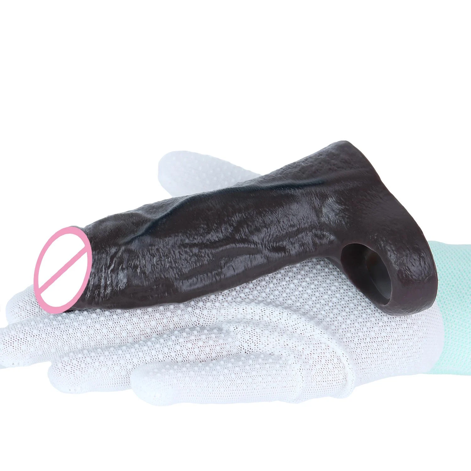 Double-Opening Male Penis Sleeve for Effective Enlargement and Lengthening Adult Silicone Toy Available