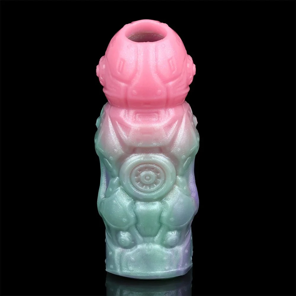 Flesh Shell Nesting Soft and Safe Silicone Material Open Design Penis Extender for Adult Men