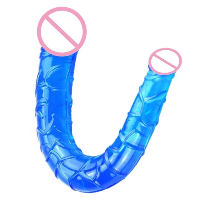 12 Inch Realistic Double-Head Lesbian Dildo Vibrator Soft TPE and Liquid Silicone Sex Toy