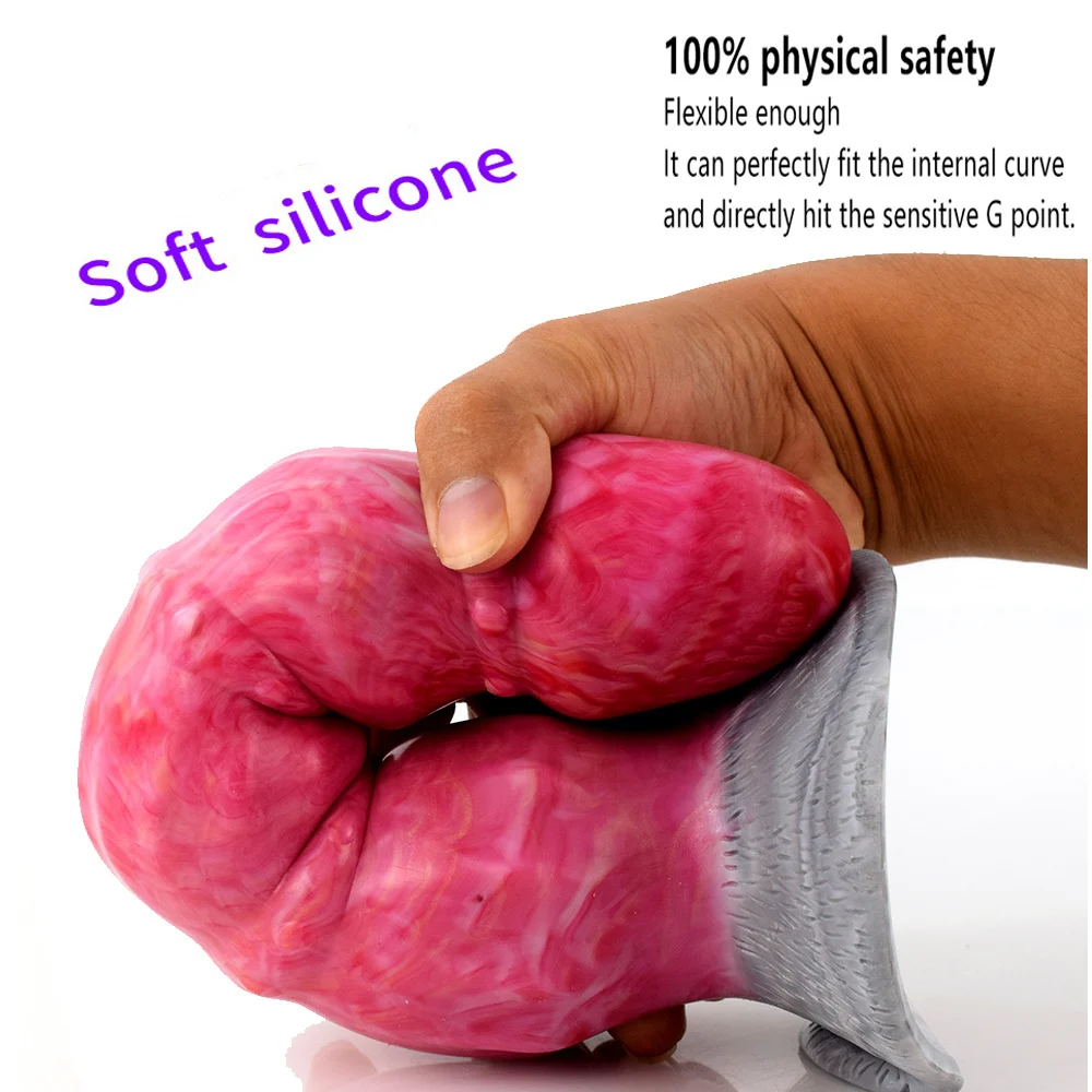 11 Inch Gory Raw Animal Sex Women Toy G-spot Massage Anal Plug for Women
