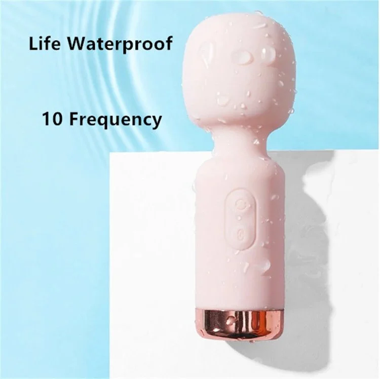 Female Masturbation USB 10 Frequency Pink Wand Massage Mini AV Vibrator Sex Toys for Women