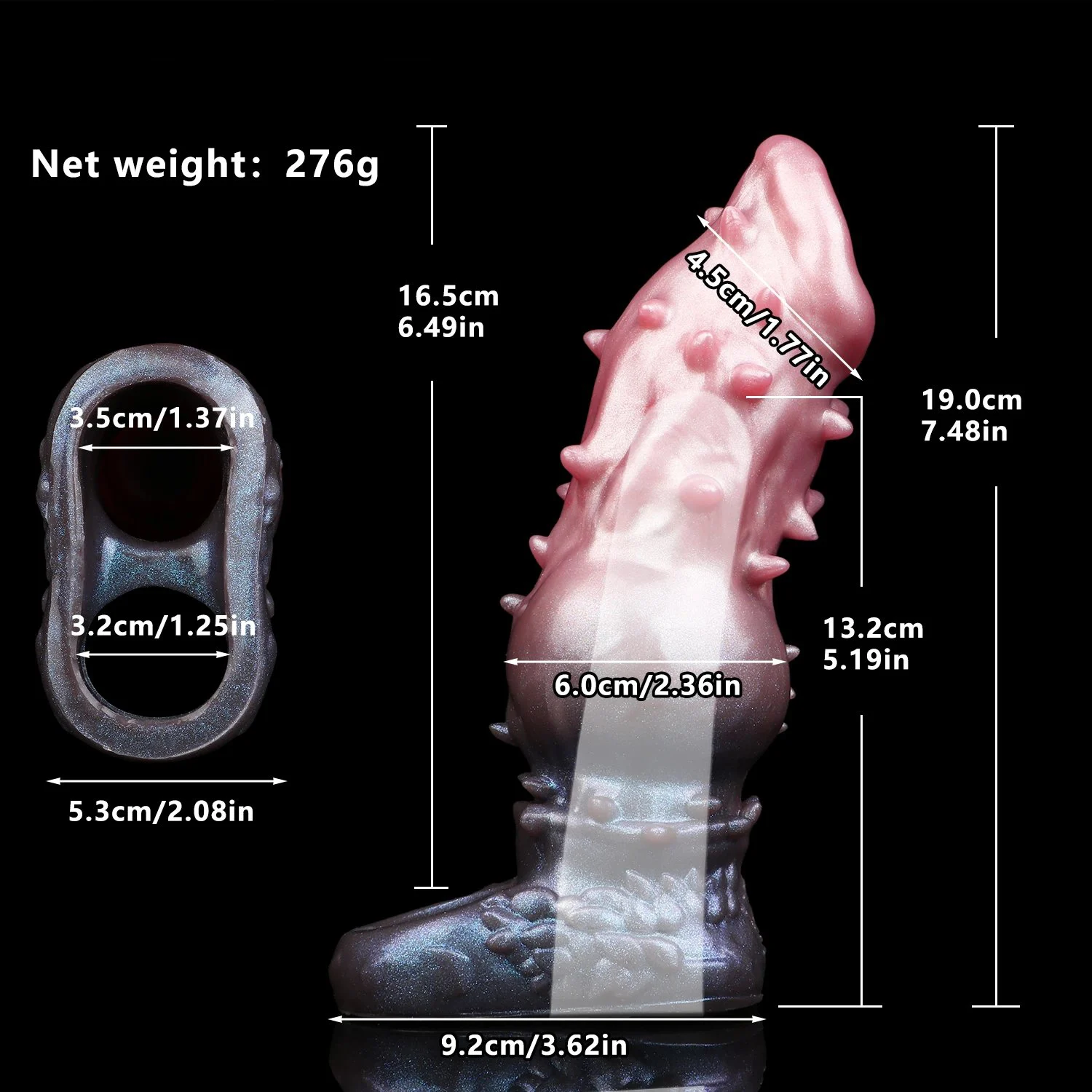 New Fantasy Dog Penis Sleeve With Stimulator Spike Animal Dildo Sheath Texture Massager Sex Toy for Men Women