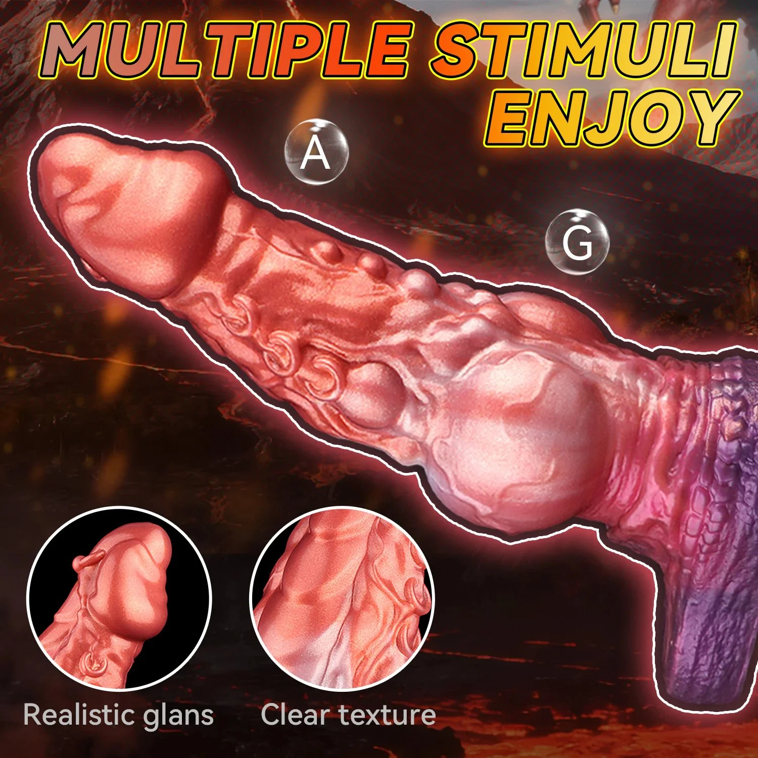 Male Penis Enlargement Sleeve Monster Dragon Penis Silicone Penis Extender Sleeve Couple Sex Toys