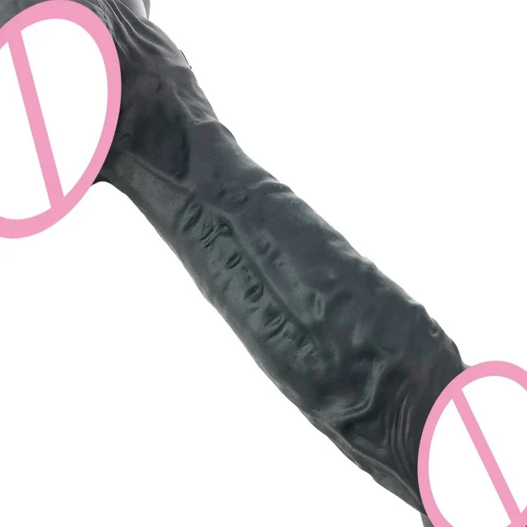 18.5cm 7.3 Dia 3.5cm Sexual Anal Toys Butt Plug Soft Realistic Lifelike Safe Silicone Dildos Big Black Sex Toys for Women