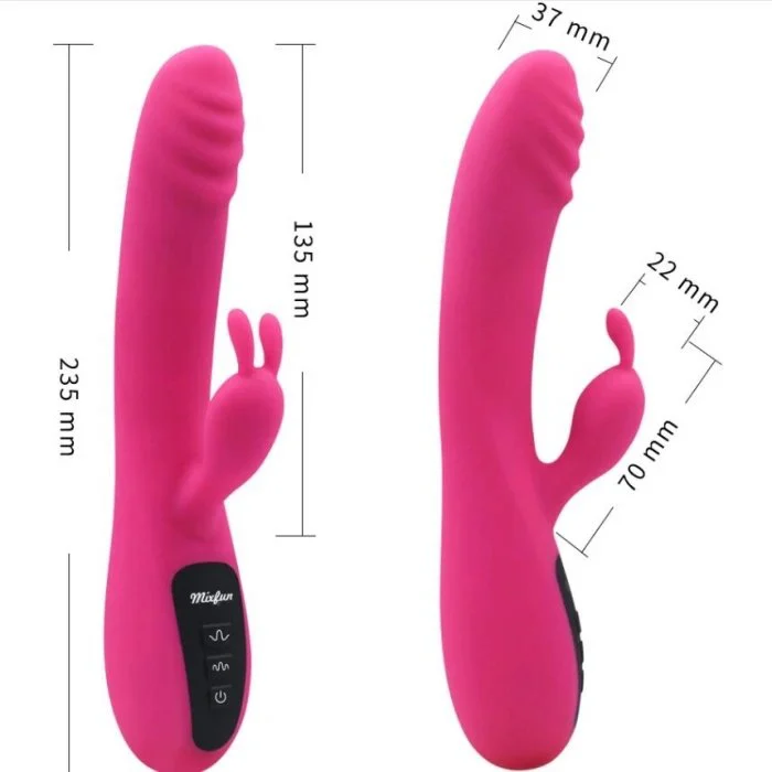 Adult Rabbit Vibrator With Rabbit Ear Artificial Penis for Clitoral Stimulating Toys