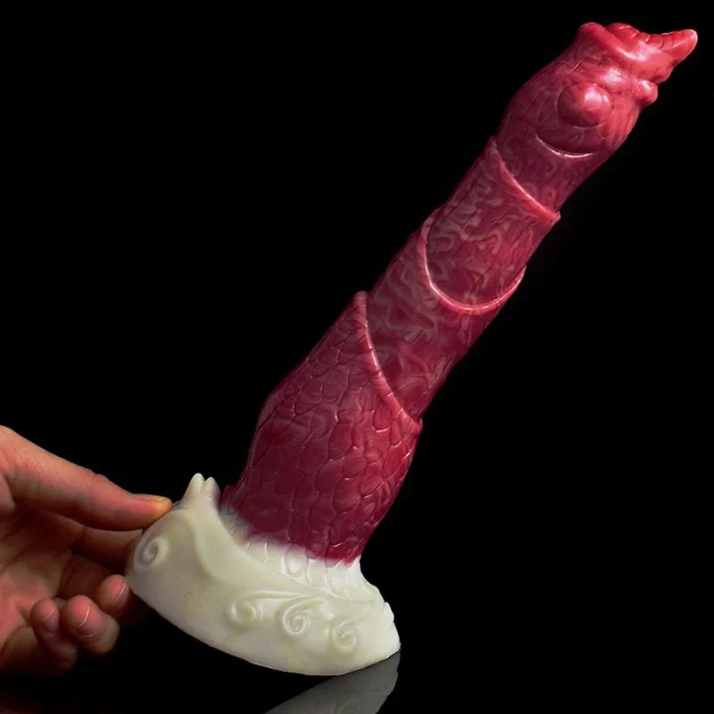 9 Inch Big Monster Dildo Gorgeous Designed Sex Toy Flexible Liquid Silicone Beast Dildo Fantastic Animal