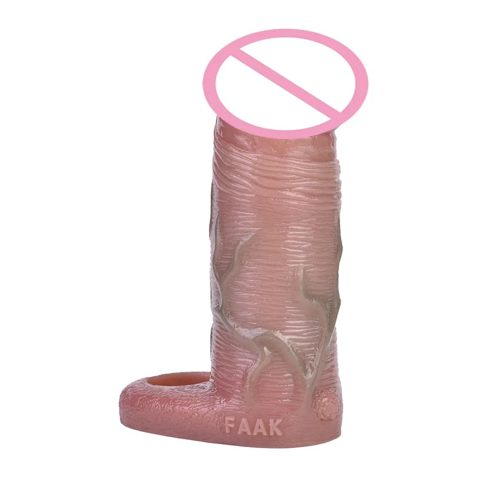 Realistic Cock Sleeves Silicone Penis Sleeve Delay Ejaculation Penis Sleeve Sex Toys for Men