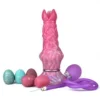 Silicone Knot Butt Plug Suction Cup Fantasy Sex Toys Not Ovipositor Color Dildos for Women