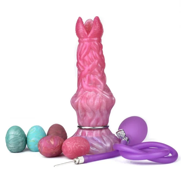 Silicone Knot Butt Plug Suction Cup Fantasy Sex Toys Not Ovipositor Color Dildos for Women