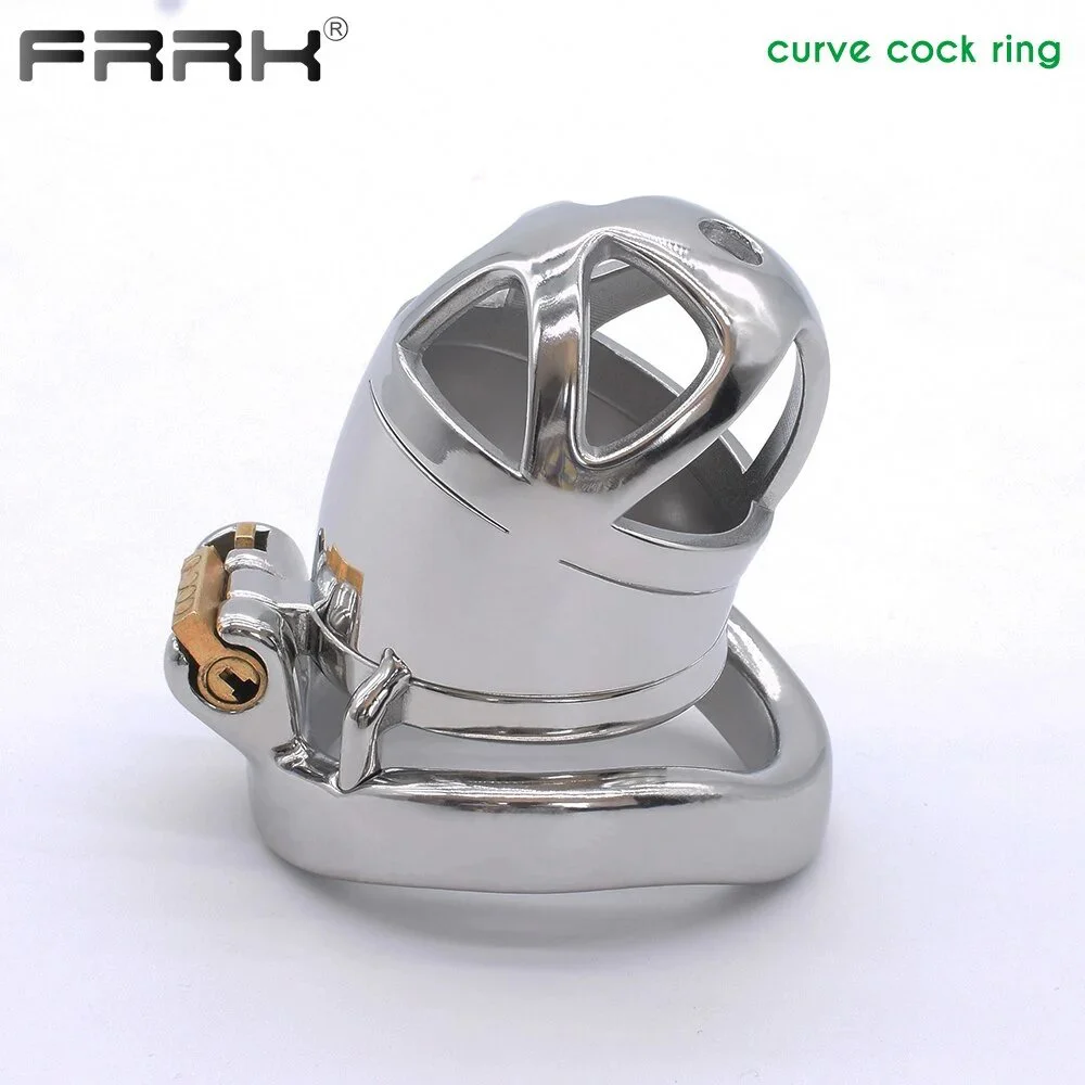 Metal Male Chastity Cage 2.6 Steel Penis Ring Cock Lock Bondage Sex Toys for Men Adult Supplies Shop