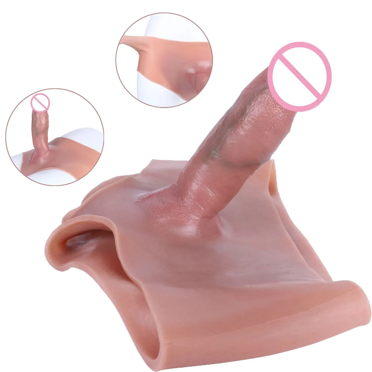 Penis Pants Masturbators Realistic Dildos Penis Sleeve Male Penis Enlargement Toys for Adults