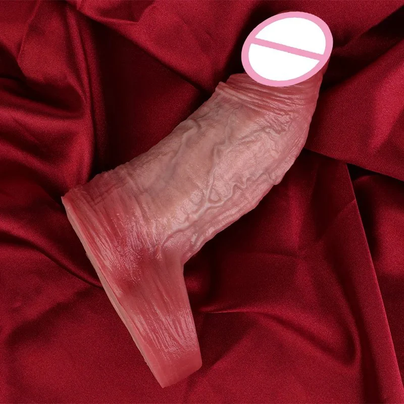 Medical Grade Silicone Male Penis Extender Closed Mouth Design Easy to Wear Dildo Sleeve Experience Realistic Feeling