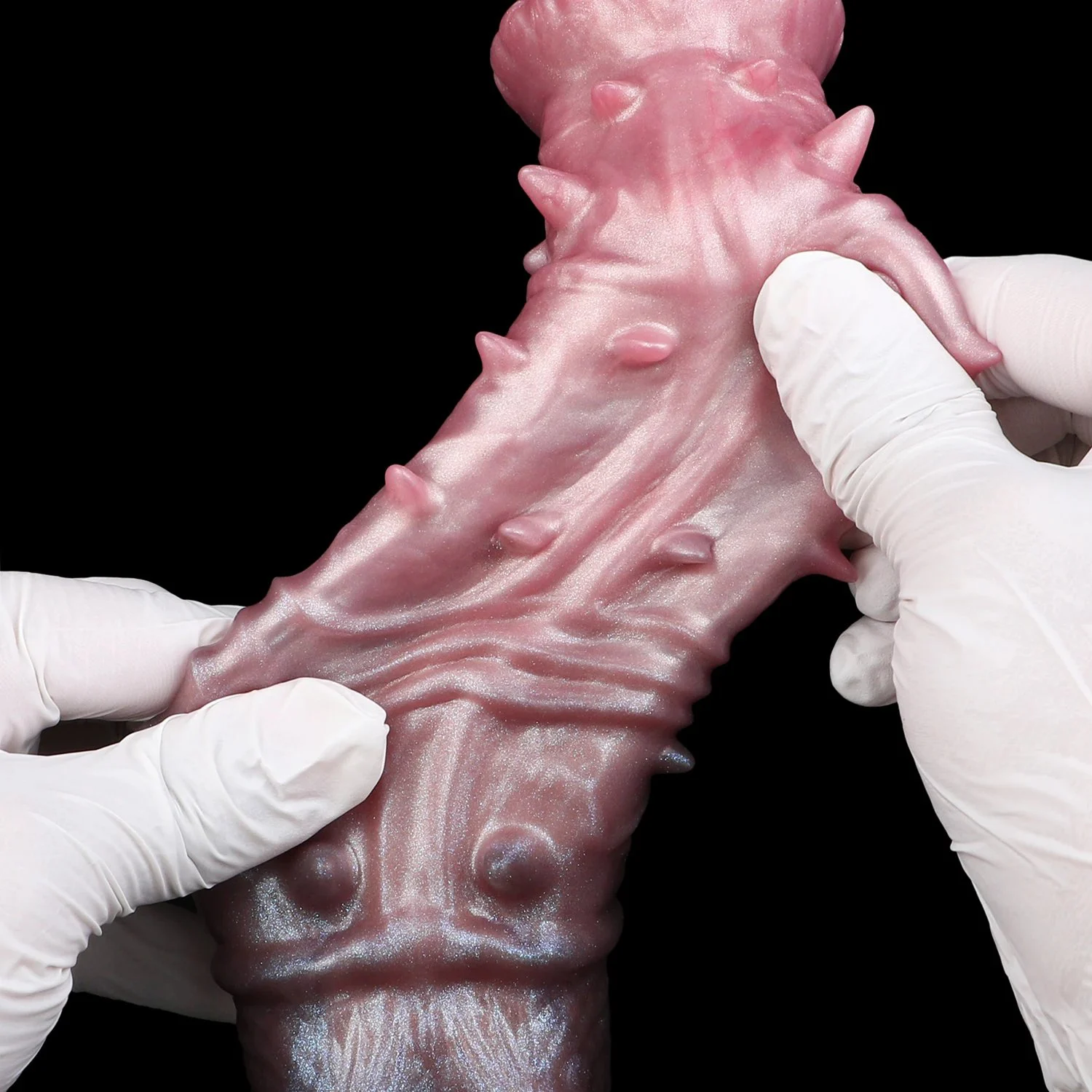 Penis Enlargement Sleeve Wolf-hair Horse Penis Fantasy Monster Silicone Male Penis Extender Sleeve Couple Sex Toy