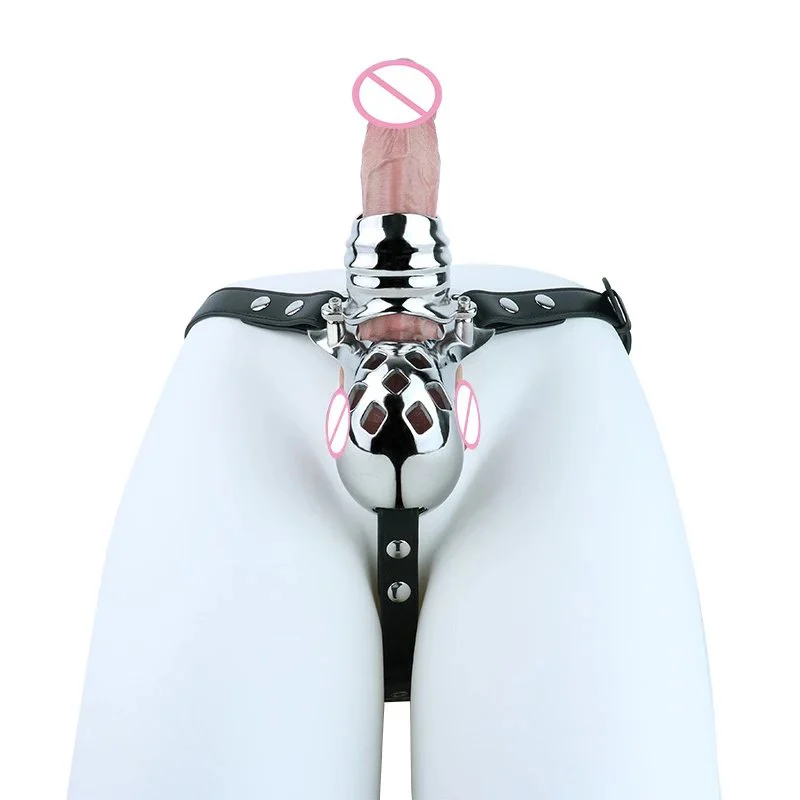 Male Enhancement Toy Stainless Steel Penis Support Effectively Assists Insertion Wearable and Adjustable Adult Toy