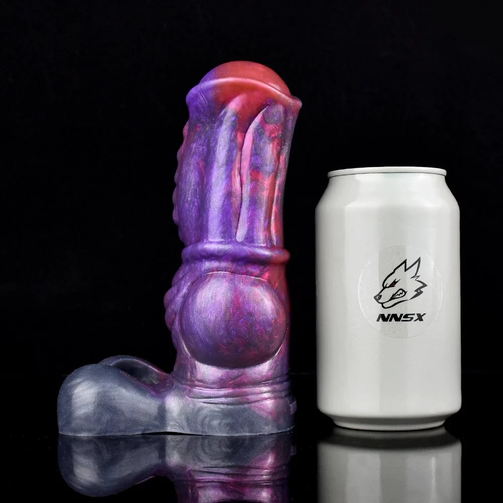 Liquid Silicone Sex Toys for Men Penis Sleeve Penis Ring Delay Ejaculation Extender Reusable Condom Realistic Animal Penis