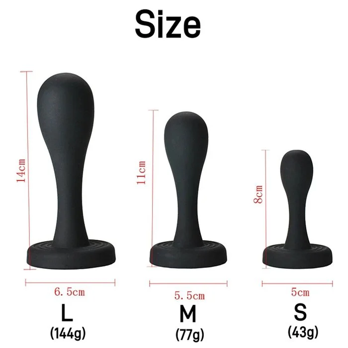 Silicone Anal Plug Training Set Anal Sex Trainer with Prostate Massage Anus Dilator Anal Ball for Beginners-Men Women