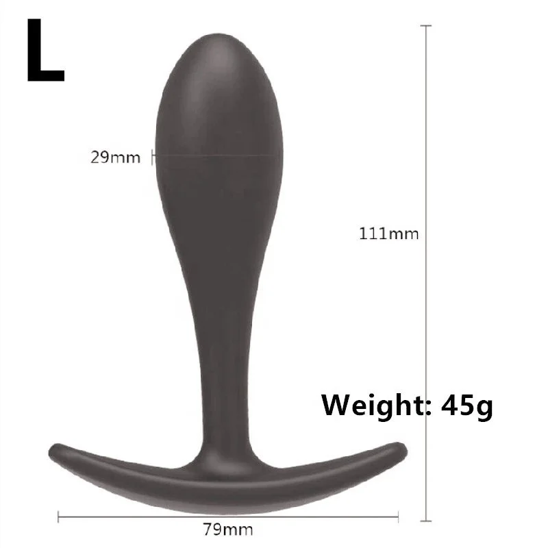 Silicone Wearable Butt Plug and Anal Dildo Set 3 Different Sizes Sex Products