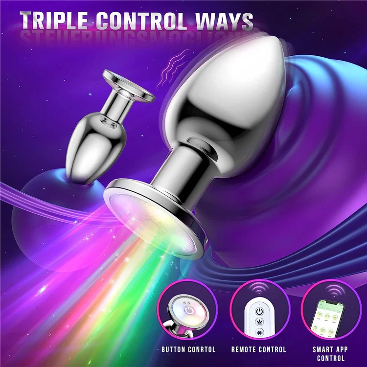 Adult Sex Products Woman's Butt Plug and Electric Anal Plug Silicone and Metal Material Sex Toy