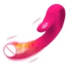 Clitoris Sucking Simulator 2 in 1 Dildo Vibrator Tongue Licking Vibrator for Female Masturbation
