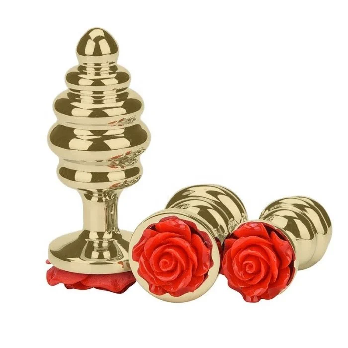 Twisted Stainless Steel Anal Plug Sex Toy for Men and Women's Anal Enjoymen