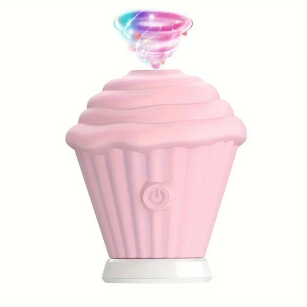 Couples Mini Vibrator Clitoral Anal Stimulation Ice Cream Sucking Cake Adult Nipple Suction ABS+Silicone IPX7 Vibrating