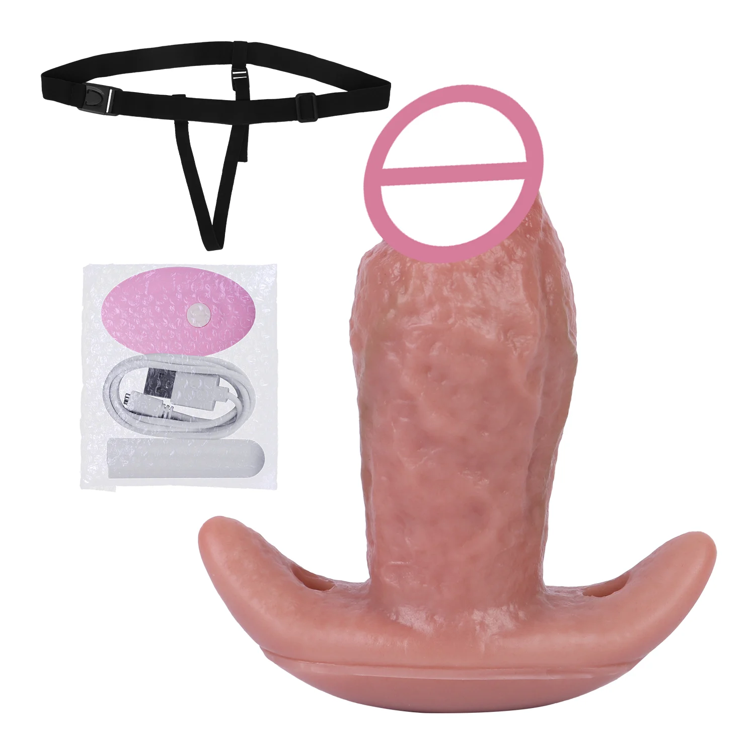 Soft Skin Vibrating Anal with fox Tail &belt Vibrator with 10 Patterns Rechargeable Anal Plug Silicone Sex Toys for Men