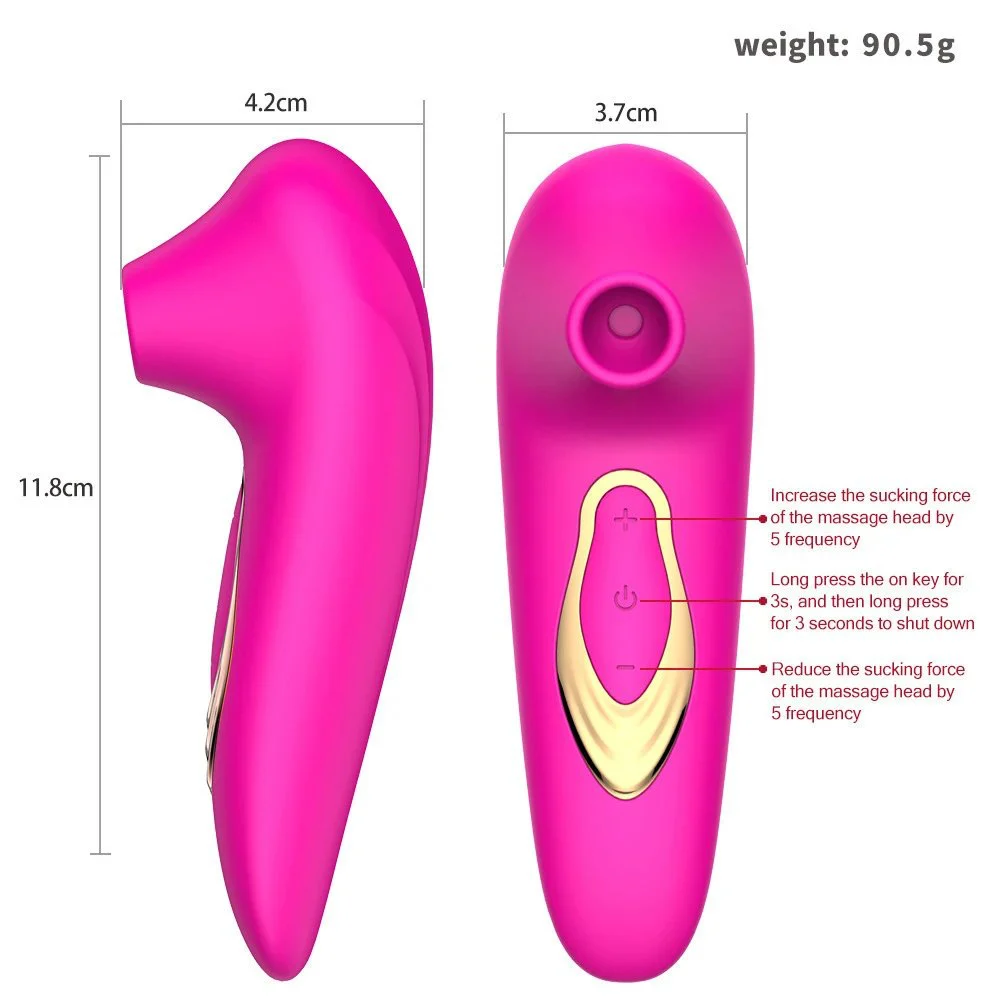 Female Masturbation 10 Modes USB Women Sex Toys G Spot Clitoral Nipple Sucking Vibrator