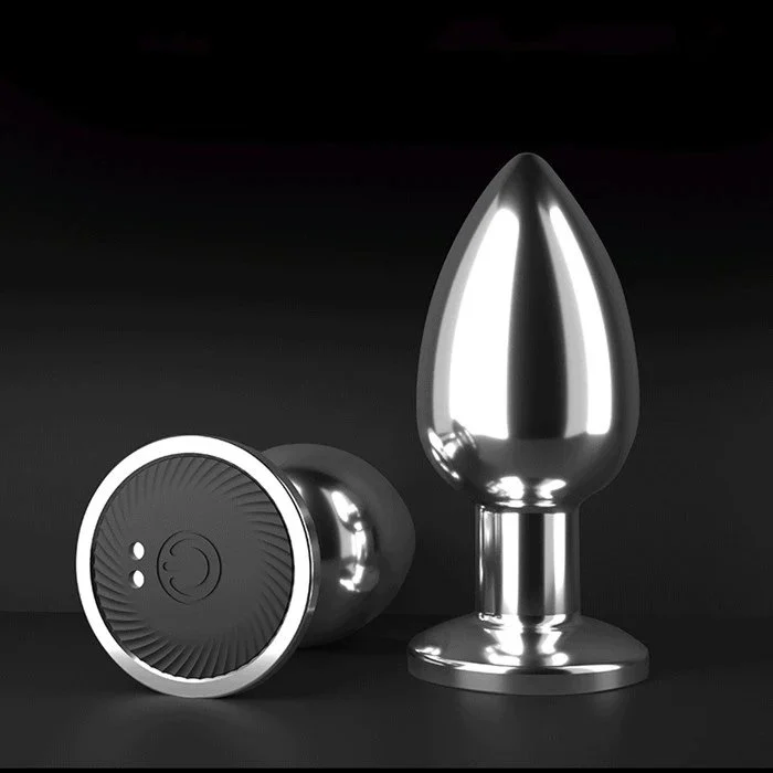 Wireless Remote Control 10 Frequency Silicone Vibrating Anal Plug Anal Stimulating for Couples