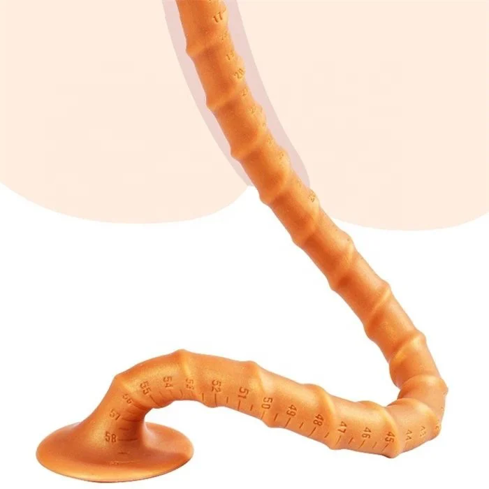 Super Long Silicone Anal Plug Realistic Twisted Texture Design for Couples Butt Plug Sex Toys