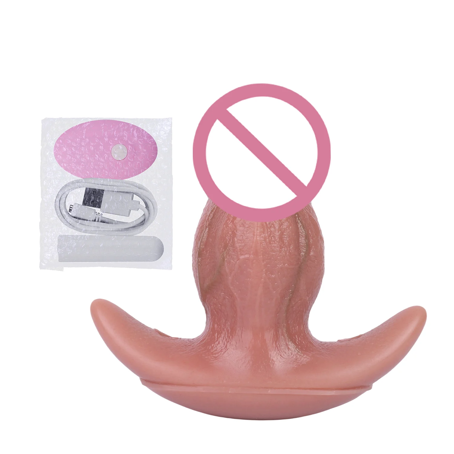 Soft Silicone Remote Control Prostate Massager Butt Plug Realistic Dildo Vibrating Anal Plug Stimulator Sex Toys for Men Couple